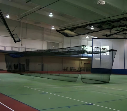 Trigon Sports Indoor Tunnel Electric Winch System without Net 55 x 12 ft. - B51055