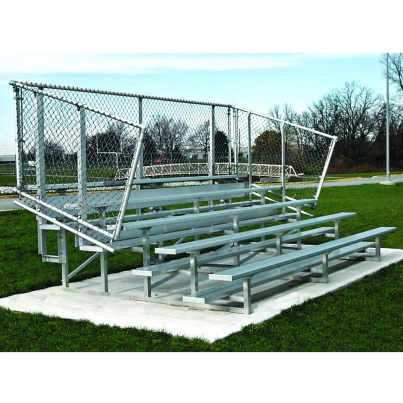 Bleacher 8 Row Preferred Standard Aluminum - 0815PRF_CL