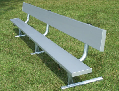 Trigon Sports PB08PB 8 ft. Portable Team Bench with Back - PB08PB