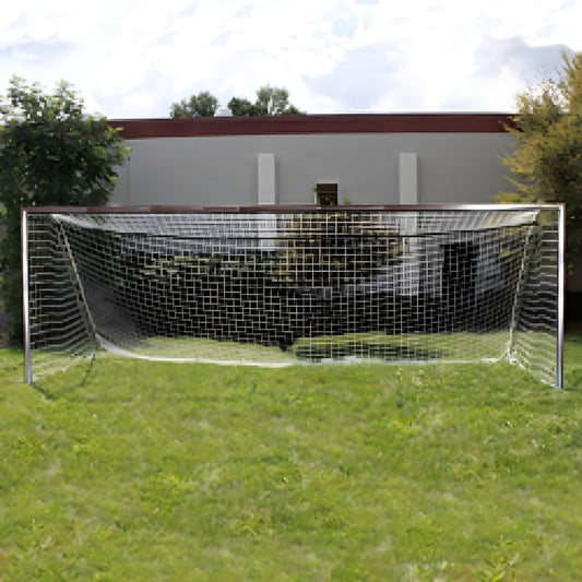 Trigon Sports Soccer Goal 7 x 21 ft. Portable & Round Natural with Net - SG3721N