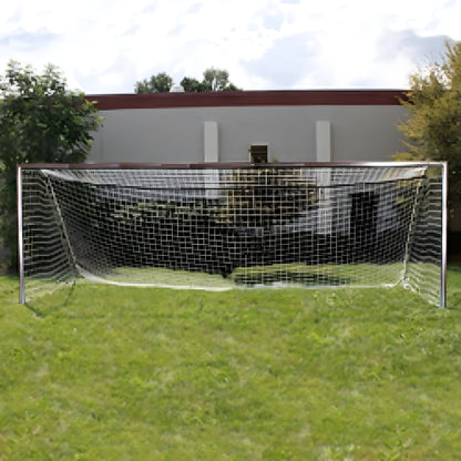 Trigon Sports Soccer Goal 8 x 24 ft. Portable & Round Natural with Net - SG3824N