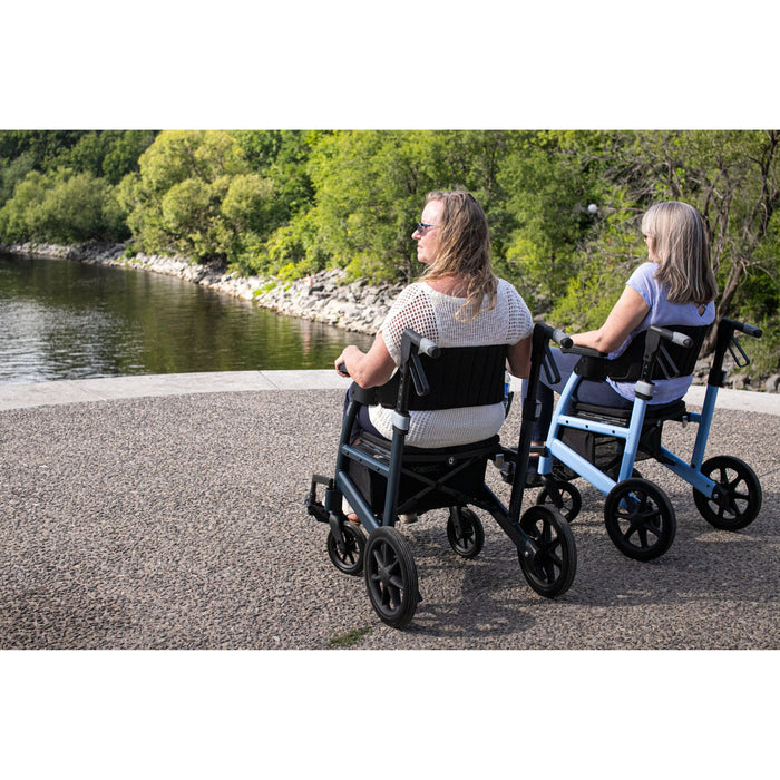 Triumph Prestige 2-In-1 Folding Portable Rollator