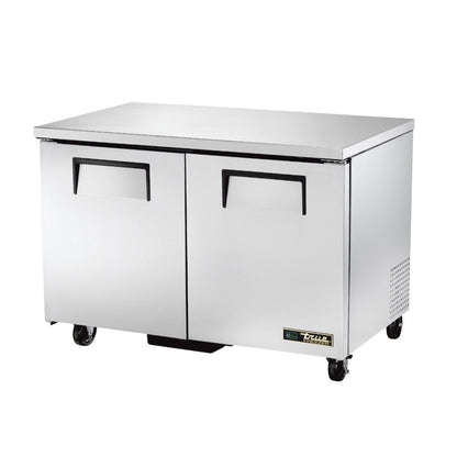 True TUC-48F-HC Two Section Solid Door Undercounter Freezer