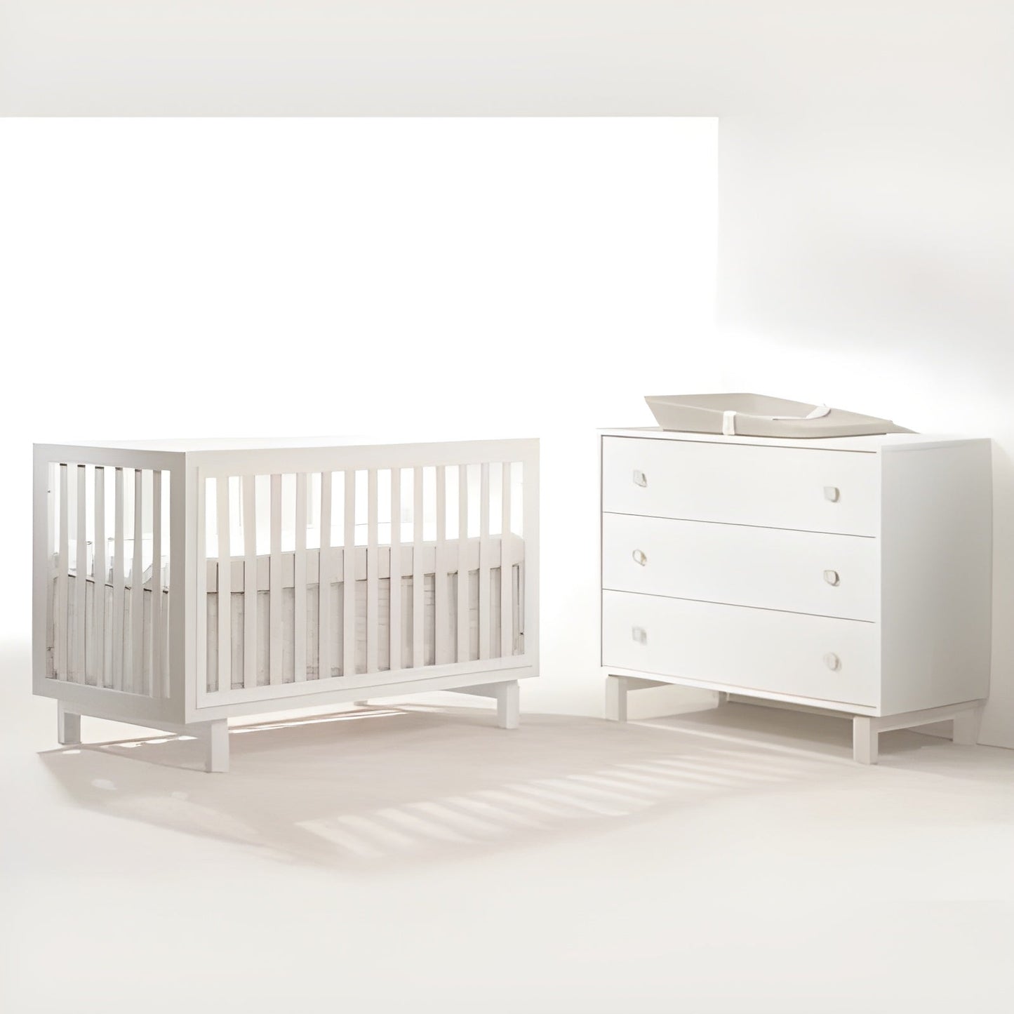 Tulip Bjorn Classic Crib & 3 Drawer Dresser XL Set - TU6534