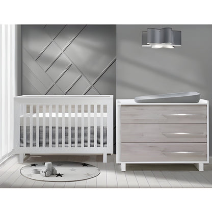 Tulip Urban Collection Convertible Crib and 3 Drawer Dresser XL 2-Piece Set - TU1506-TU1534-20