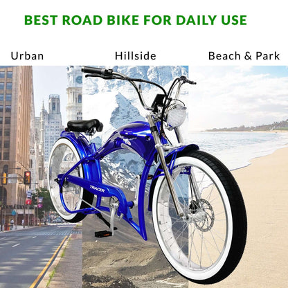 Tracer 500W Twenty5 GT Chopper Cruiser Electric Bike