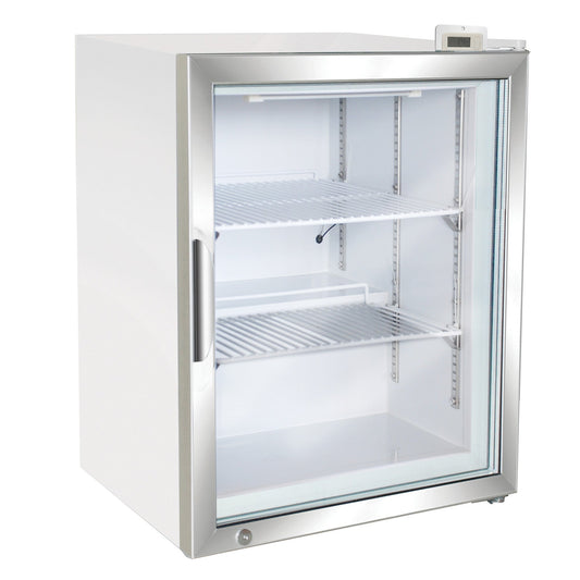 Maxx Cold Merchandiser Freezer, Countertop, 24.4"W, 3.5 cu. ft. Storage Capacity, in White - MXM1-3.5FHC