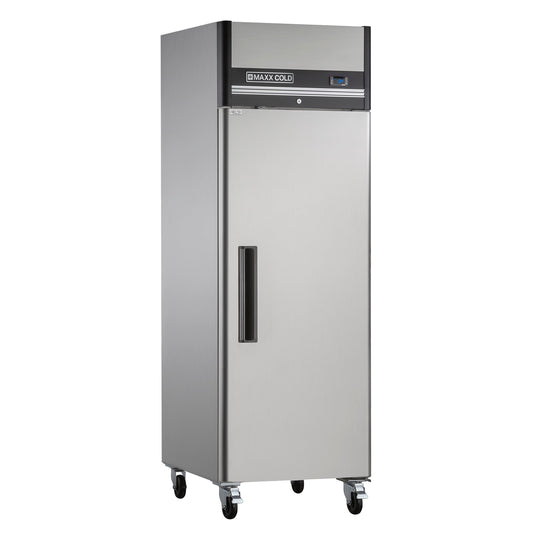 Maxx Cold Single Door Reach-in Freezer, Top Mount, 25.2"W, 19 cu. ft. Storage Capacity, in Stainless Steel -  MXCF-19FDHC