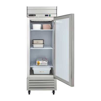 Maxx Cold V-Series 1 Door Reach-In Freezer, Bottom Mount, in Stainless Steel - MVF-23FDHC
