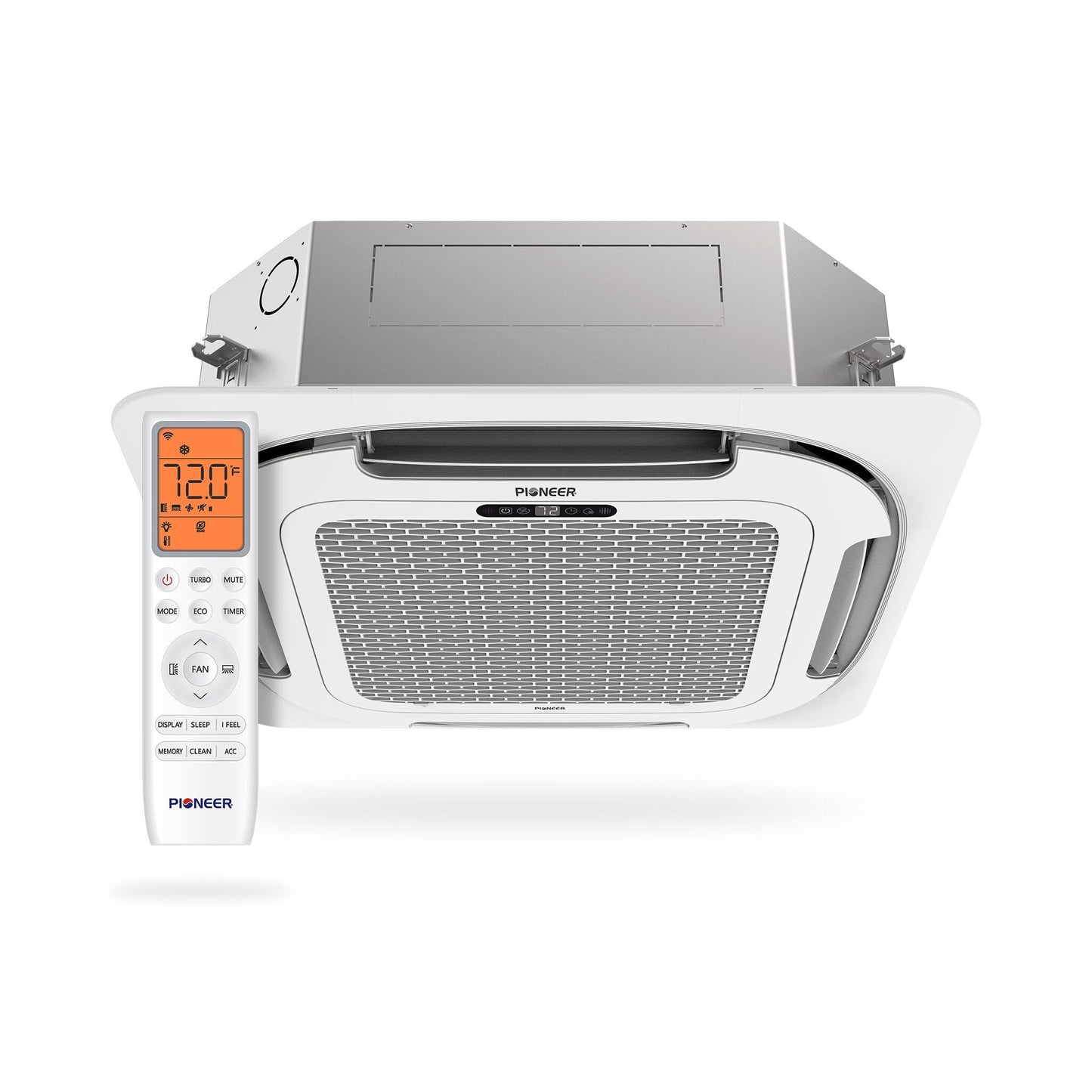 Pioneer Multi Zone 9,000 BTU Quantum Ultra Ceiling Cassette Indoor Section Ductless Mini-Split Wi-Fi Inverter++ Air Conditioner Heat Pump 230V