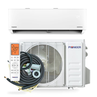Pioneer Quantum Ultra 24,000 BTU 23 SEER2 230V High-Wall Ductless Energy-Star Mini-Split Air Conditioner Inverter Heat Pump Full Set - WYT024GLSI24RL