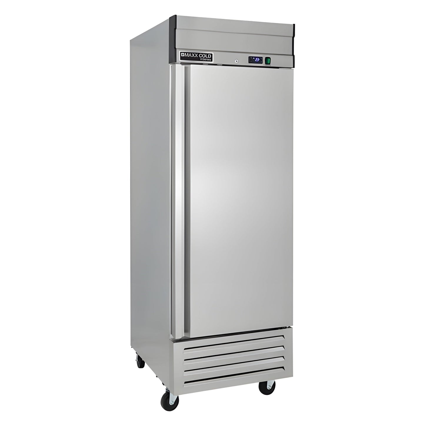 Maxx Cold V-Series 1 Door Reach-In Refrigerator, Bottom Mount, in Stainless Steel - MVR-23FDHC