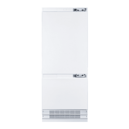Hallman 30" Built-in Refrigerator with 11.5 cu. ft. and Bottom Freezer with 4.5 cu. ft. a total 16.0 Cu. Ft., Panel Ready