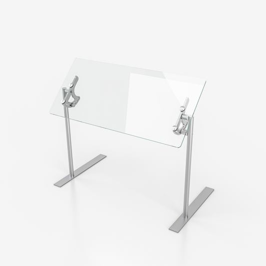 Spring USA VG3-P-60 Versa-Gard FreeStyle Glass Food Shield, 60" x 28" - SPVG3P60