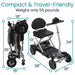 Vive Health Auto Folding 4-Wheel Mobility Scooter