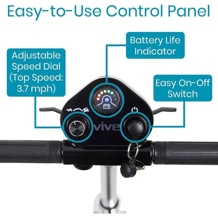 Vive Health Auto Folding 4-Wheel Mobility Scooter