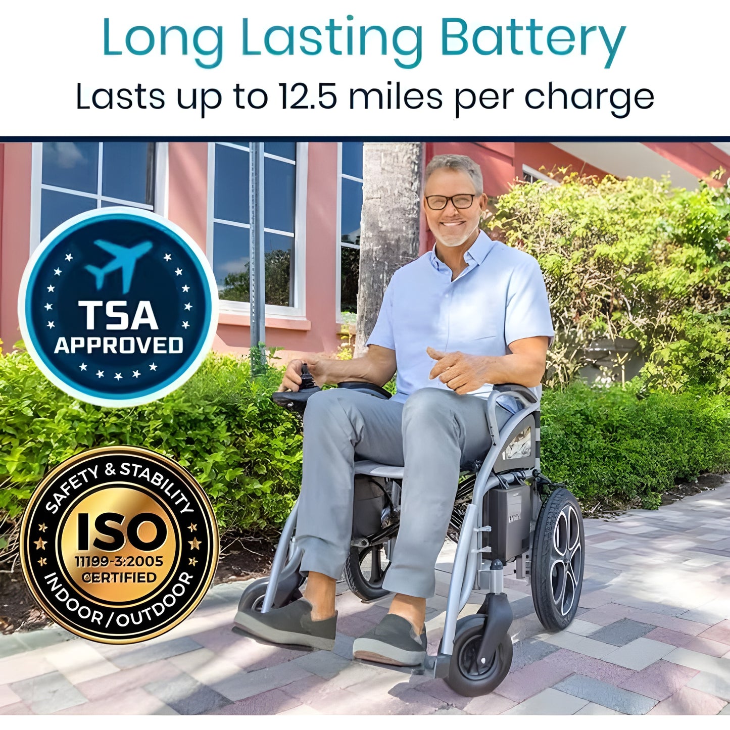 Vive Health MOB1029S Compact Power Wheelchair
