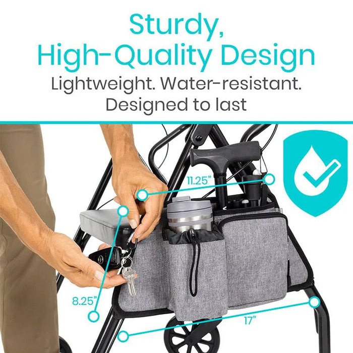 Vive Health Mobility Side Bag for Mobility Scooters, Rollators, Walkers, & Wheelchairs