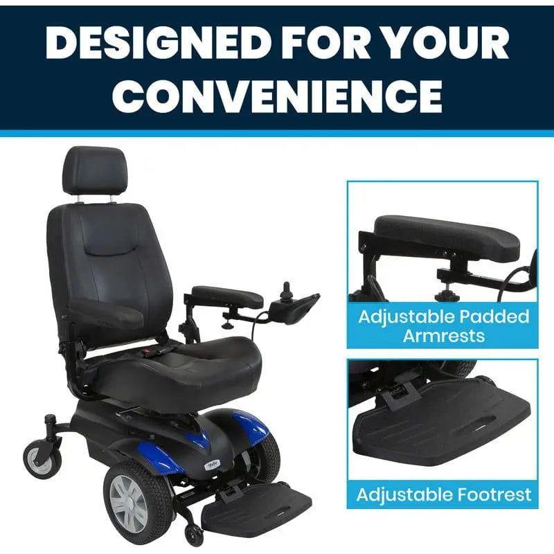 Vive Health Model V Electric Wheelchair MOB1054BLU