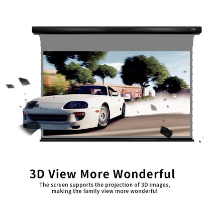 VIVIDSTORM ALR Slimline Motorized Tension Obsidian Long Throw Projector Screen