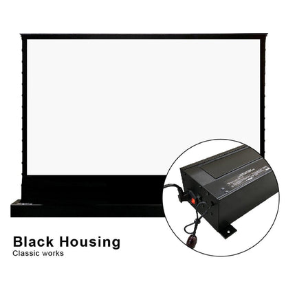 VIVIDSTORM Pearl White Cinema Plus Motorized Tension Floor Rising Projector Screen