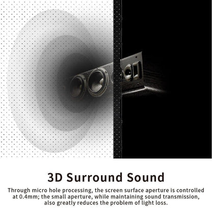 VIVIDSTORM S White Cinema Perforated Motorized Tension Floor Rising Projector Screen