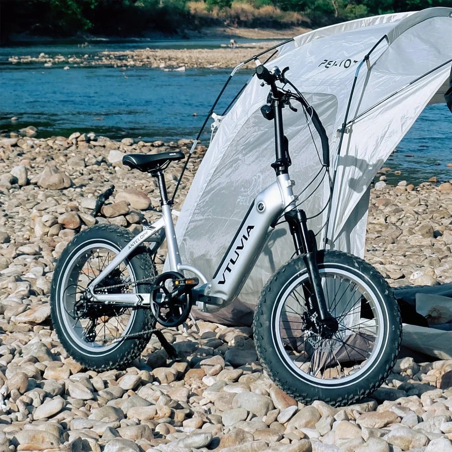 VTUVIA| SX20 Antelope Step-Thru Folding Fat Tire Electric Bike