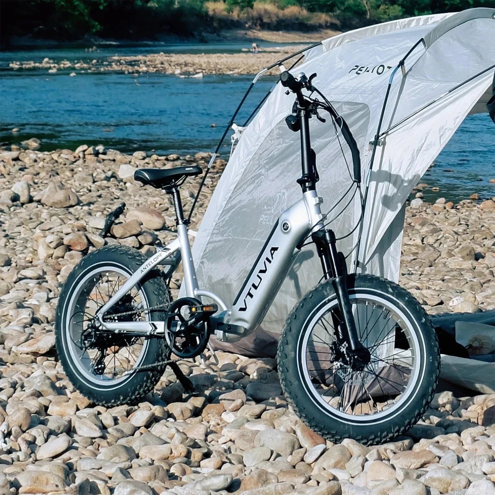 VTUVIA| SX20 Antelope Step-Thru Folding Fat Tire Electric Bike