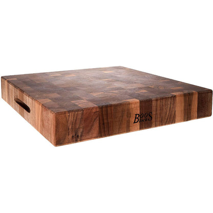 John Boos WAL-CCB183-S Walnut Chopping Block 18" x 18" - JBWALCCB183S