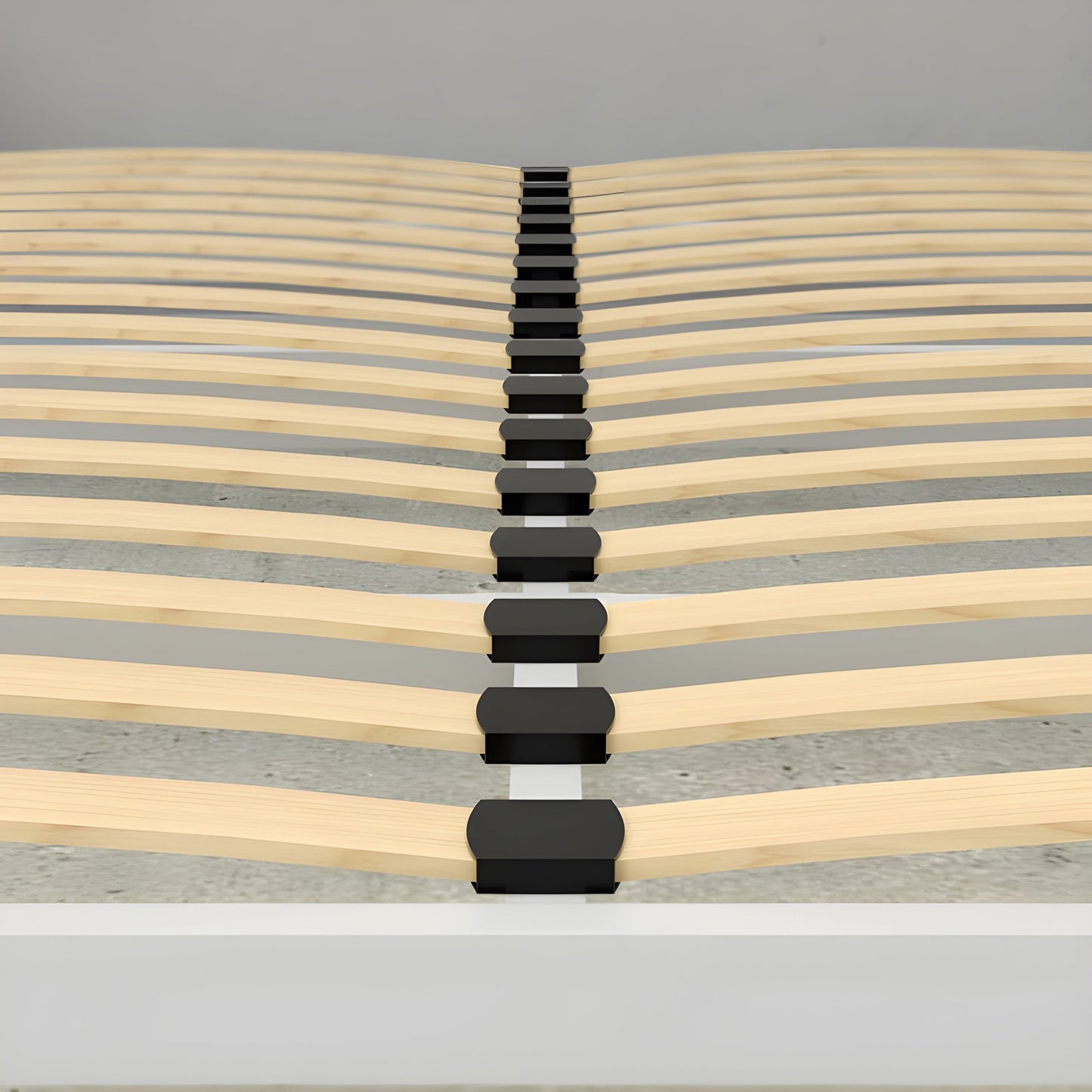 Murphy Bed With Desk & 2 Storage Cabinets, Double Size, White by Leto Muro