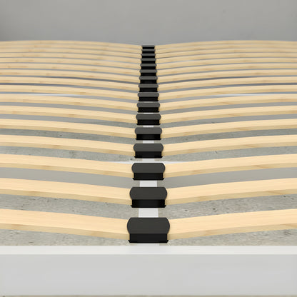 Murphy Bed With Desk & 2 Storage Cabinets, Double Size, White by Leto Muro