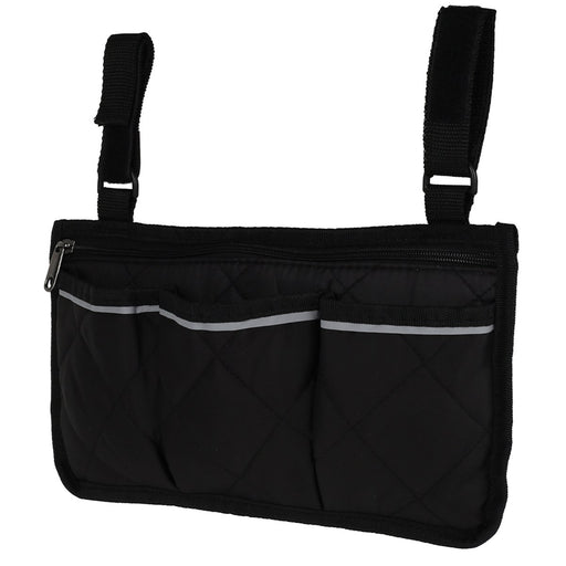 Waterproof Armrest Side Bag with Reflective Stripes For Mobility Scooter, Wheelchair, Walker, & Rollator