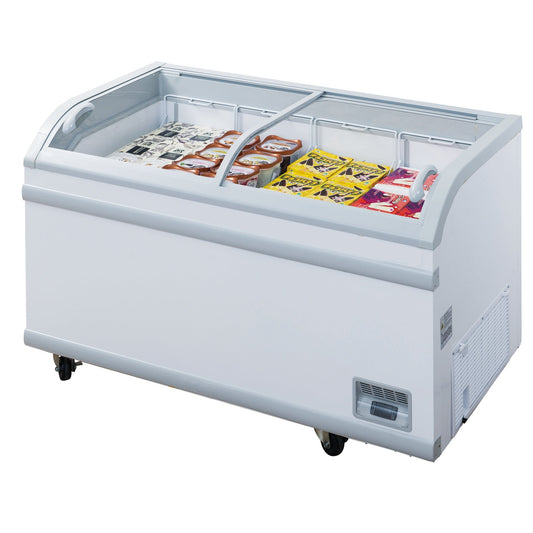 Chef AAA Commercial 79" Glass Door Frozen Food or Ice Cream Chest Freezer Display - TD-700Y