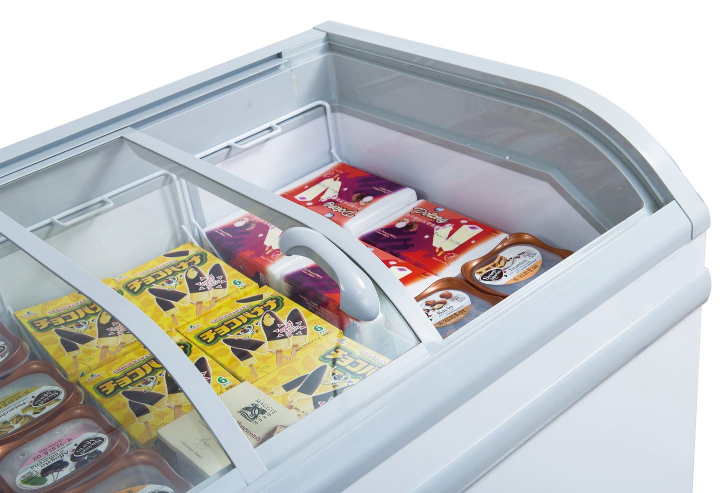 Chef AAA Commercial 56" Glass Door Frozen Food or Ice Cream Chest Freezer Display -  TD-500Y