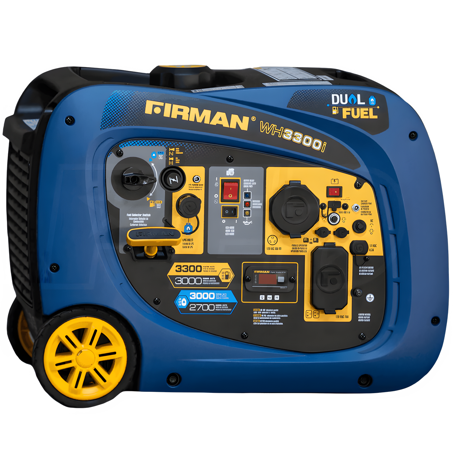 Firman WH03041 3000W/3300W 30 Amp Recoil Start Parallel Ready Dual Fuel Inverter Generator New WH03041