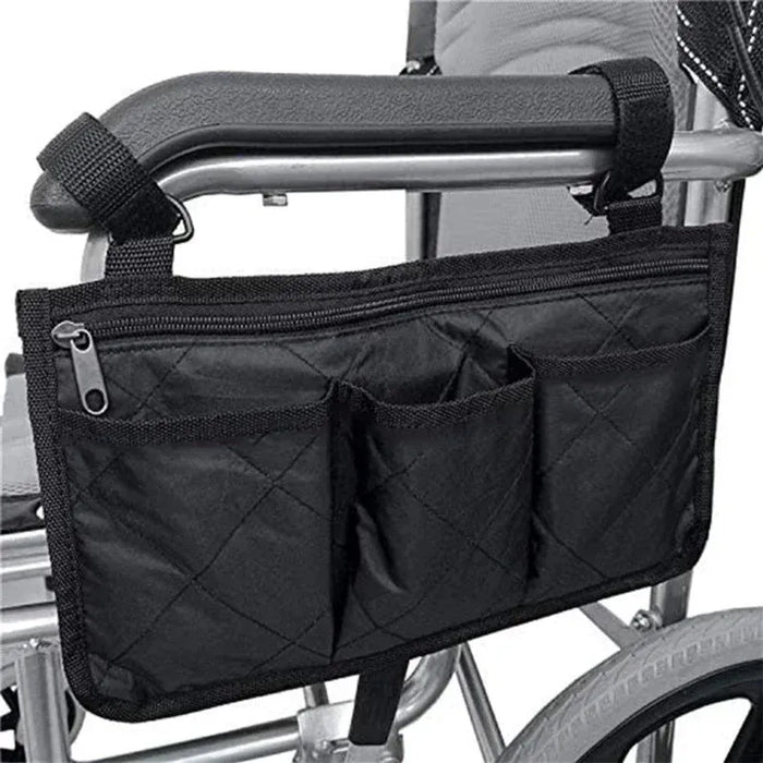 Wheelchair Armrest Storage Bag Waterproof Wheelchair Side Bag