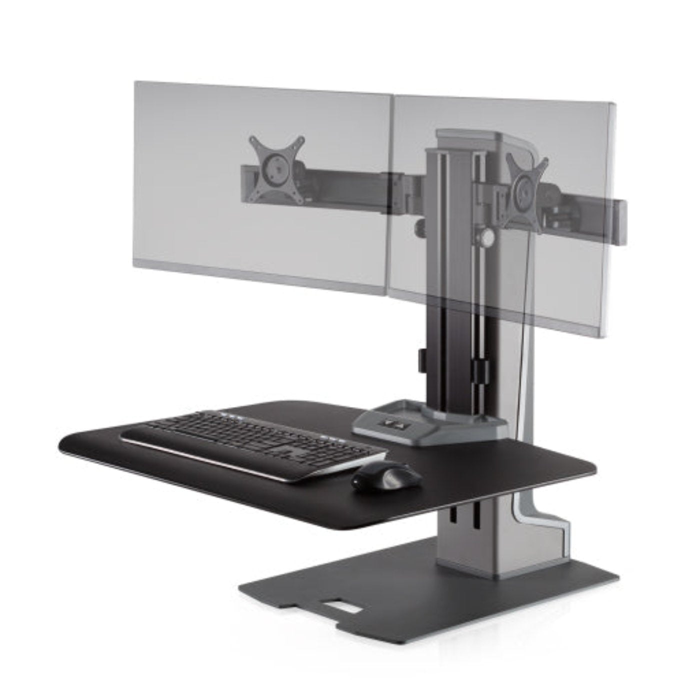 Innovative Winston-E Workstation Electric Dual Monitor Standing Desk Converter - WNSTE-2-270