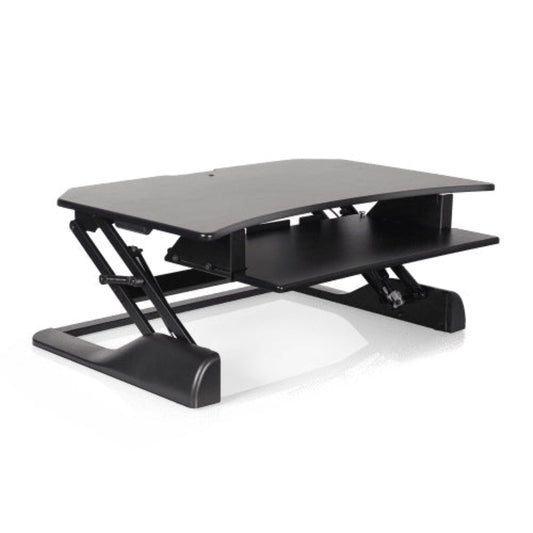 Innovative Winston 36" Wide Adjustable Corner Standing Desk Converter- Black - WNST2-DESK-36