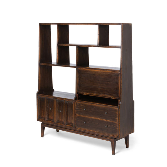 Park Hill Collection Campbell Etagere Cabinet - Versatile Multi-Functional Storage for Home Office & Living Room Decor -  EFC26002