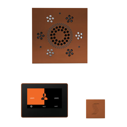 ThermaSol Steam Shower Kit - The Wellness Steam Package with 7" ThermaTouch - WSTP7S-AB