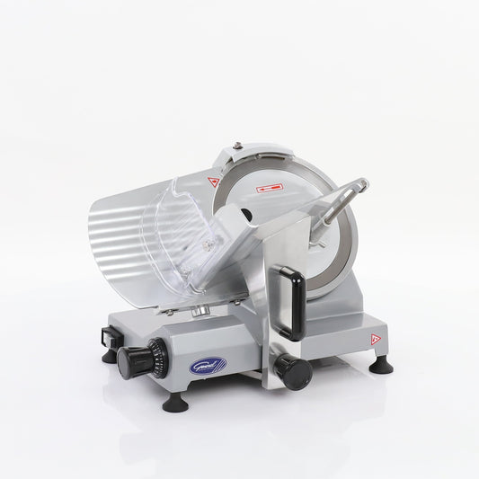 General - GSE010, General Foodservice Manual Commercial Food Slicer, 10 Inch Knife, Medium Duty, in Stainless Steel - GSE010
