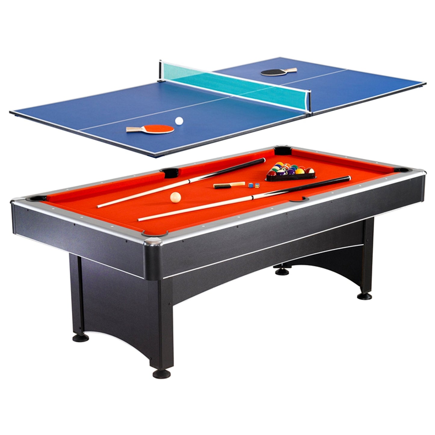Hathaway Maverick 7ft Multi Game Table 2 in 1 - BG1023