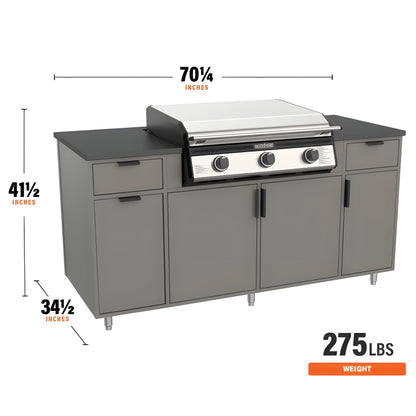 Blackstone Griddle Island w/28" XL Premium Built in Griddle - KY23002