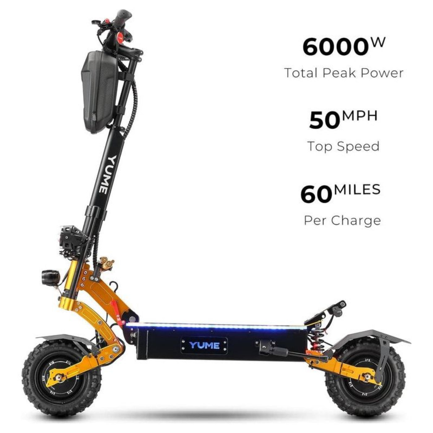 Yume X11 6000W 50MPH Foldable Electric Scooter