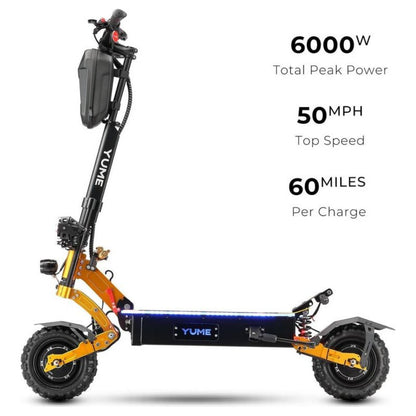 Yume X11 6000W 50MPH Foldable Electric Scooter