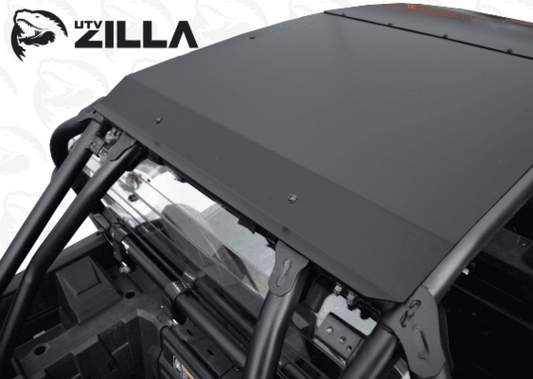 Polaris RZR Turbo S 4-Seat Black Aluminum Roof (2018+) - ZL-TURS-RF-4-AL-BLK