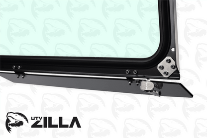 UTVZILLA Polaris General Vented Glass Windshield (2016+) - ZL-GEN-WS-GLS-BLK-N