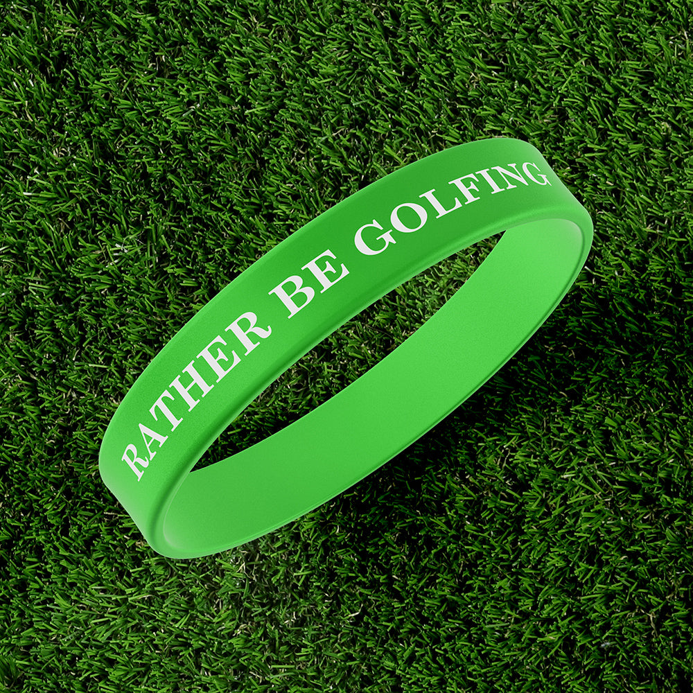 Rather Be Golfing Rubber Bracelet