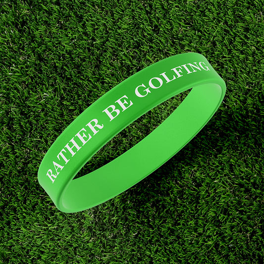 Rather Be Golfing Rubber Bracelet